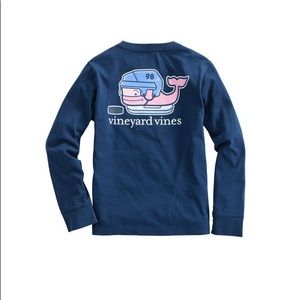 Boys Vineyard Vines Hockey Whale Pocket Shirt
